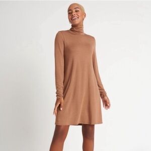 🇨🇦 Kit + Ace • Brushed French Terry Mockneck Dress • Size Small